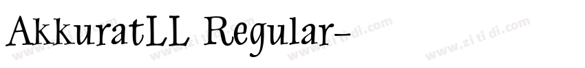 AkkuratLL Regular字体转换